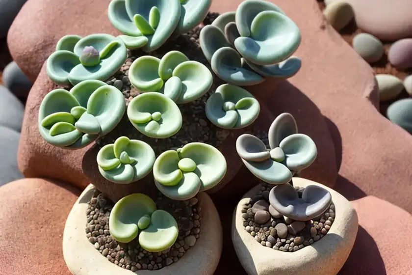 Living stone (lithops optica ‘rubra’) — photo 3