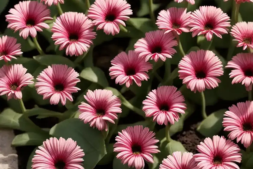 Livingstone daisy (dorotheanthus bellidiformis ‘mesbicla’ mezoo trailing red) — photo 3