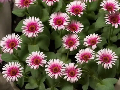 Livingstone Daisy (Dorotheanthus Bellidiformis ‘Mesbicla’ MEZOO TRAILING RED)