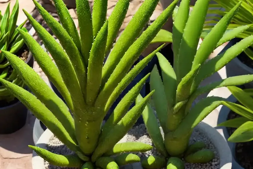 Lizard tail (gasteraloe beguinii)
