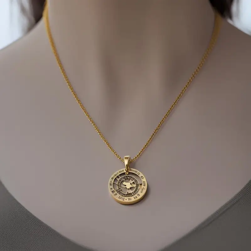 Custom coordinates necklace
