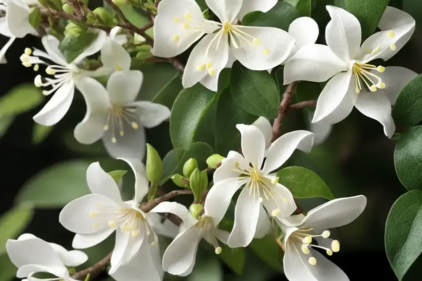 Lonicera albiflora (white honeysuckle) — photo 3