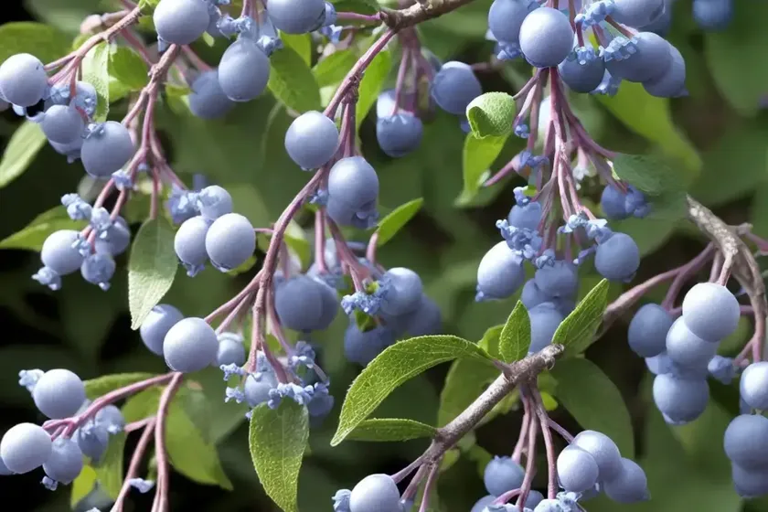 Lonicera caerulea ‘blue moon’ (honeyberry) — photo 3