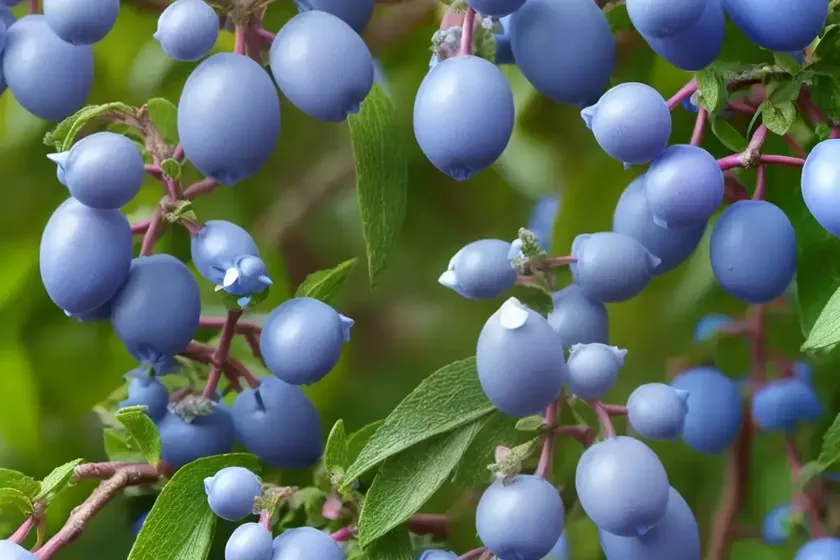 Lonicera caerulea ‘blue moon’ (honeyberry)