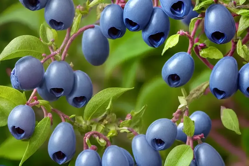 Lonicera caerulea ‘blue velvet’ (honeyberry) — photo 2