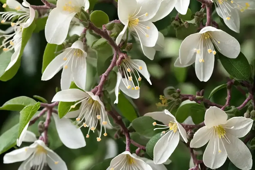 Lonicera fragrantissima (sweetest honeysuckle) — photo 2