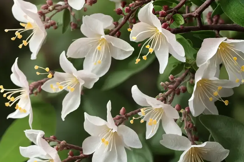 Lonicera fragrantissima (sweetest honeysuckle) — photo 3