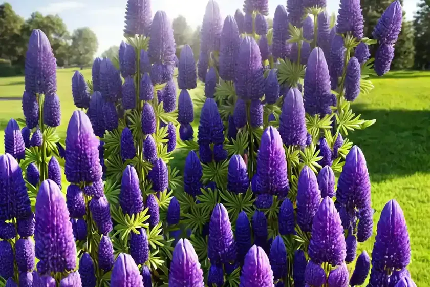Lupinus arboreus (tree lupine) — photo 2