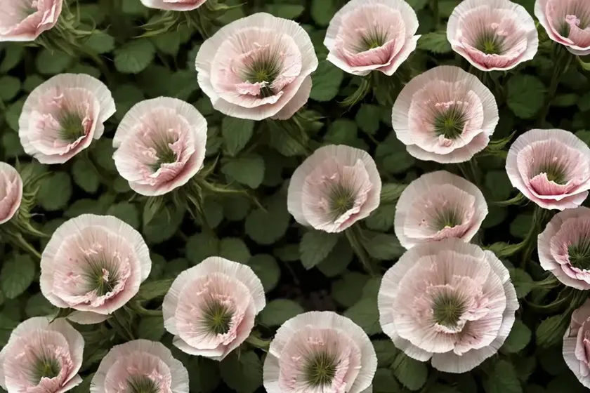 Lychnis coronaria ‘alba’ (rose campion) — photo 2