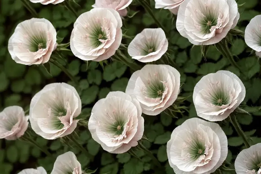 Lychnis coronaria ‘alba’ (rose campion) — photo 3