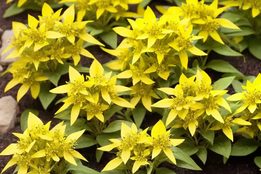 Lysimachia punctata ‘alexander’ (yellow loosestrife) — photo 3