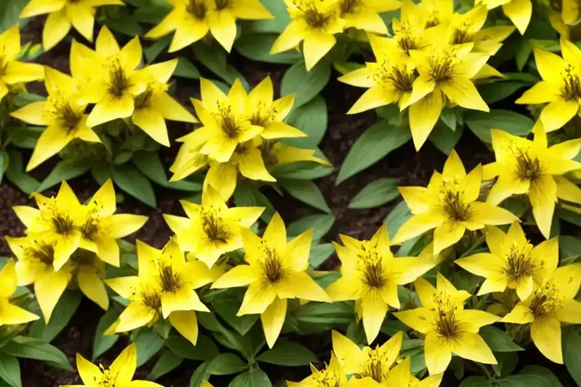 Lysimachia punctata (yellow loosestrife) — photo 2