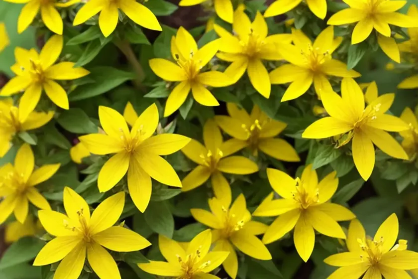Lysimachia punctata (yellow loosestrife)