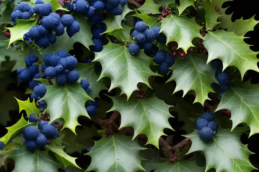 Mahonia aquifolium (oregon grape holly) — photo 2