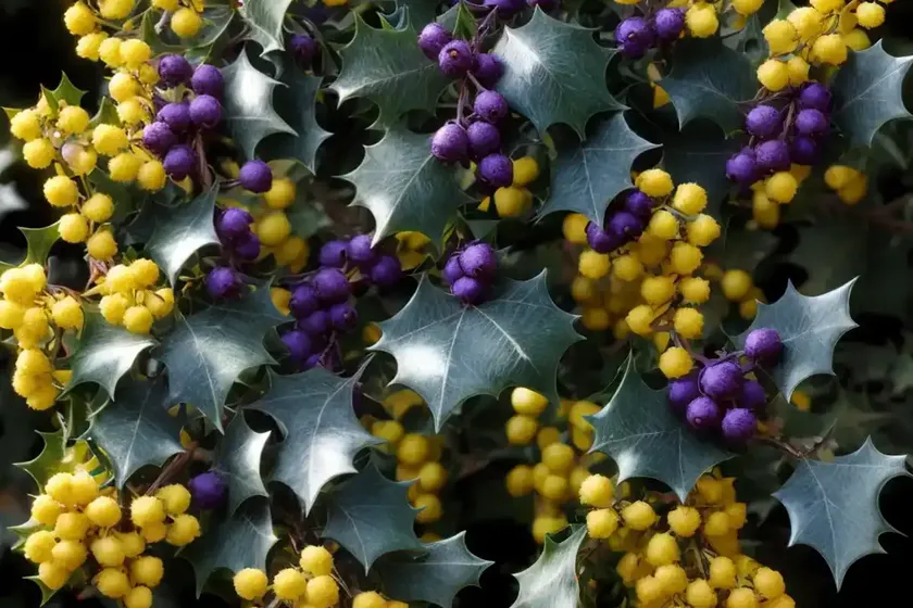 Mahonia aquifolium (oregon grape holly) — photo 3