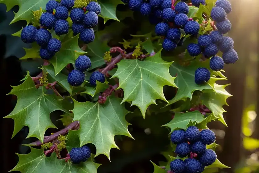Mahonia aquifolium (oregon grape holly)