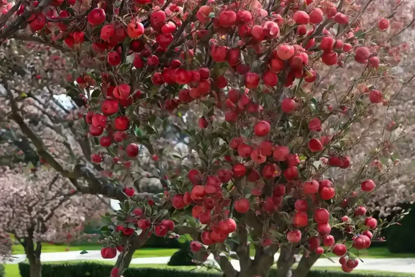 Malus x floribunda (japanese crabapple)