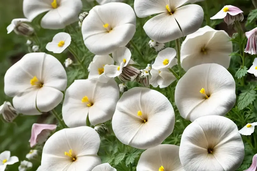 Malva moschata f. alba (white musk mallow) — photo 2