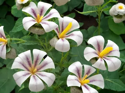 Malva Sylvestris Var. Mauritiana ‘Zebrina’ (Zebra Mallow)