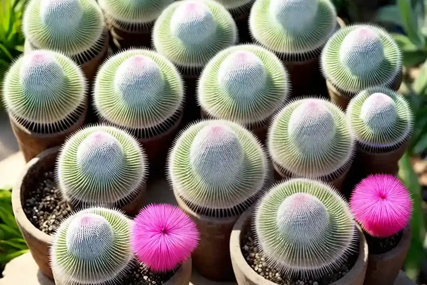 Mammillaria hahniana (old lady pincushion) — photo 2