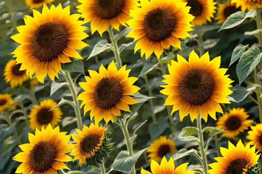 Mammoth sunflower (helianthus giganteus) — photo 3