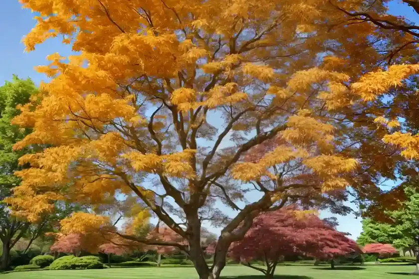 Maple colchis (acer cappadocicum) — photo 2