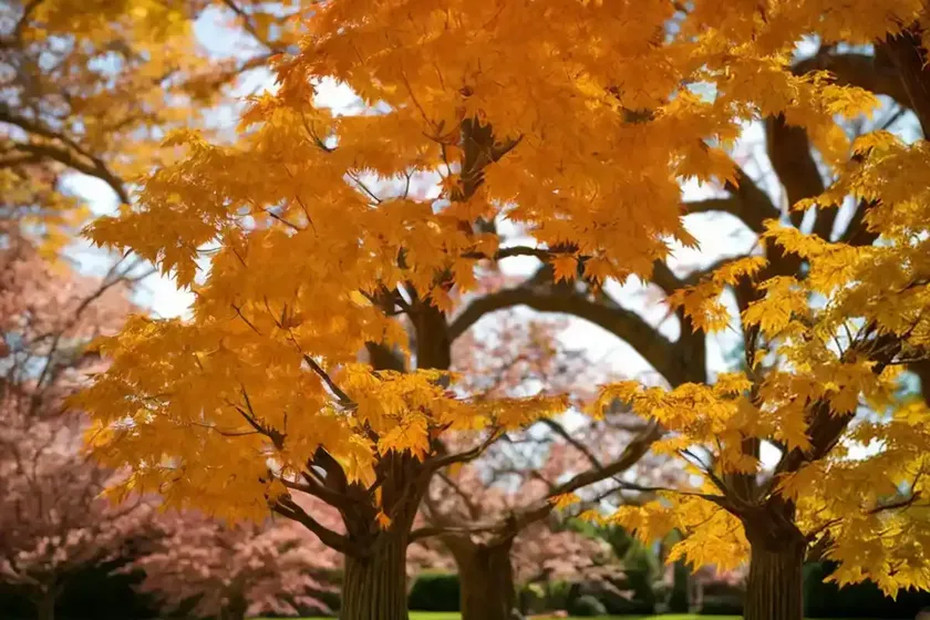 Maple curled (acer circinatum) — photo 3