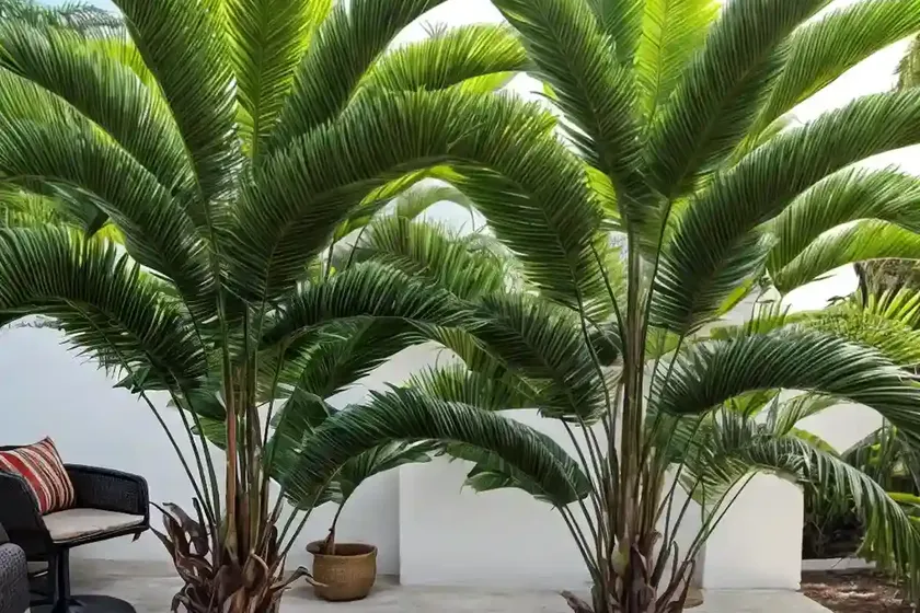 Maya palm (chamaedorea hooperiana)