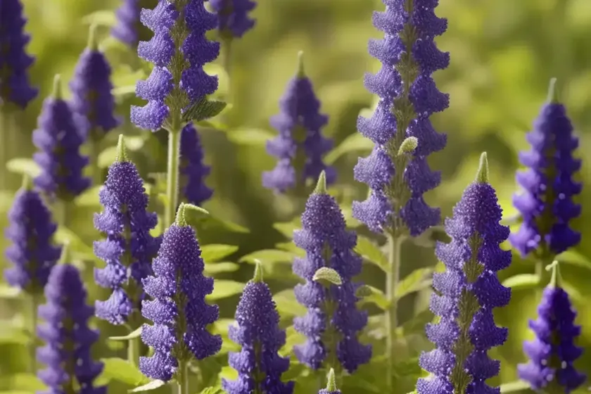 Meadow clary (salvia pratensis) — photo 3