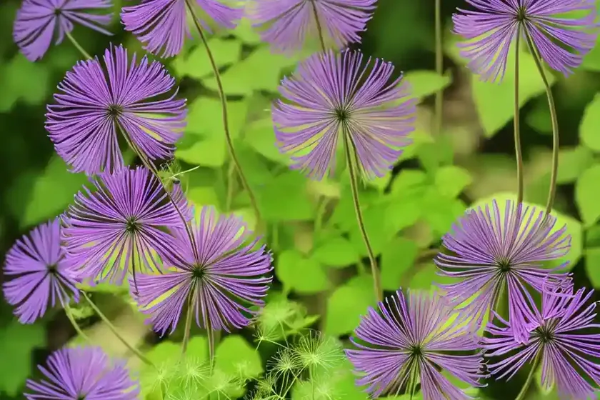 Meadow rue (thalictrum buschianum) — photo 2
