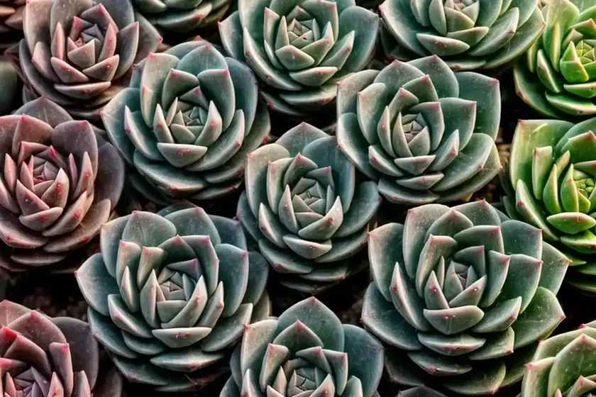 Mexican hen and chicks (echeveria ‘black knight’) — photo 2