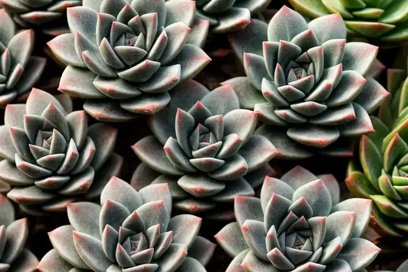 Mexican hen and chicks (echeveria ‘black knight’) — photo 3
