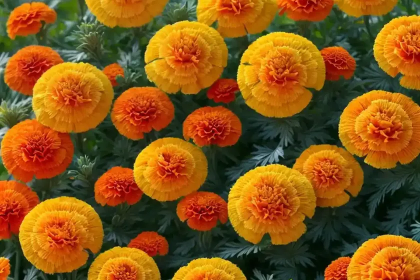 Mexican Marigold (Tagetes Erecta) — photo 2