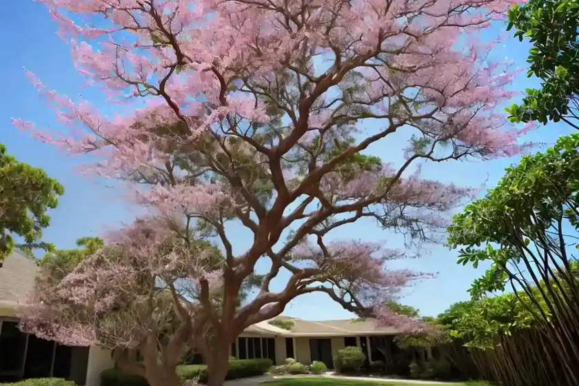 Mimosa tree (albizia julibrissin) — photo 2