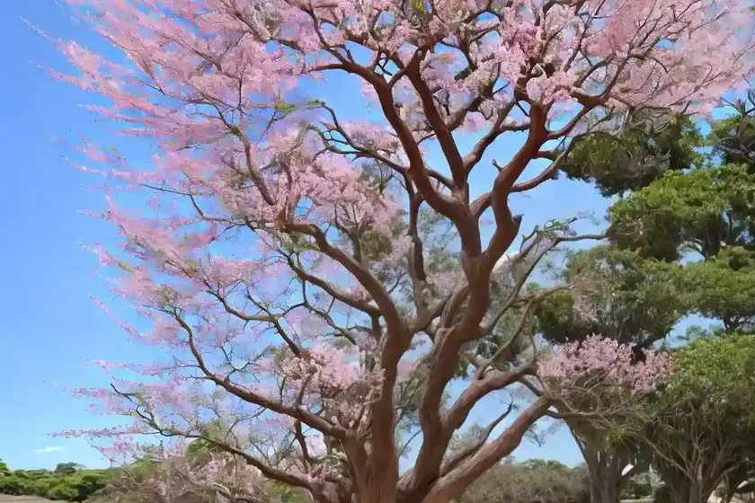 Mimosa tree (albizia julibrissin) — photo 3