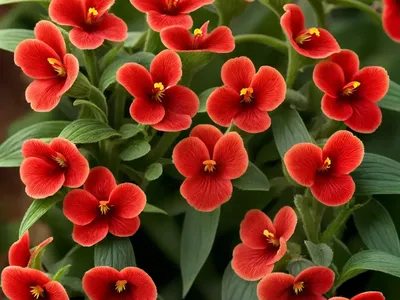 Mimulus Cardinalis (Scarlet Monkey Flower)