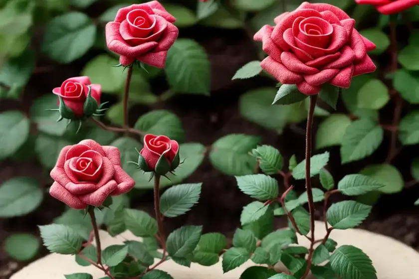 Mini rose bush (miniature rose) — photo 3