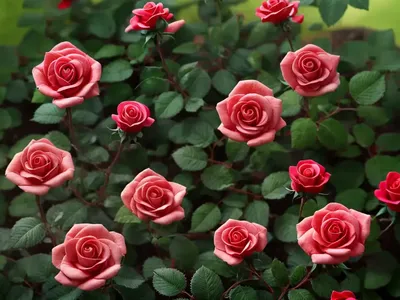 Mini Rose Bush (Miniature Rose)