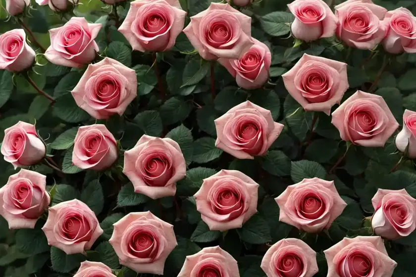 Mini roses (rosa spp.) — photo 3