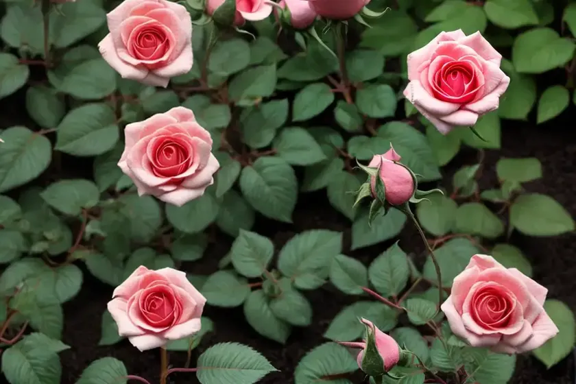 Miniature rose (rosa ‘savapace’ pacesetter) — photo 2