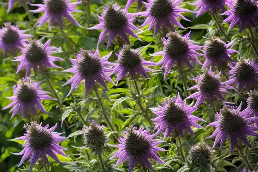 Monarda didyma ‘pardon my lavender’ (bee balm)