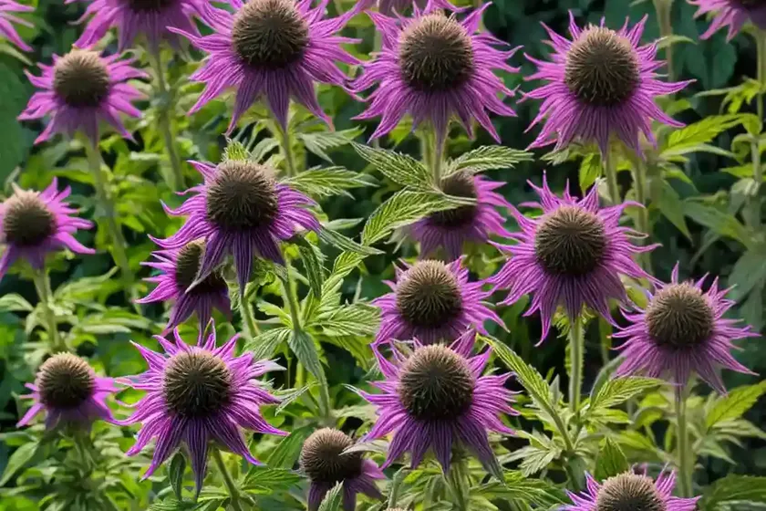 Monarda didyma ‘purple rooster’ (bee balm) — photo 2
