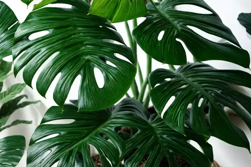 Monstera deliciosa (variegated monstera) — photo 3