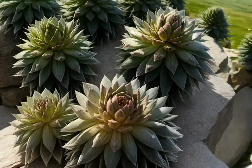 Mountain house-leek (sempervivum montanum) — photo 2