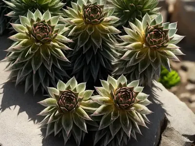 Mountain House-leek (Sempervivum Montanum)