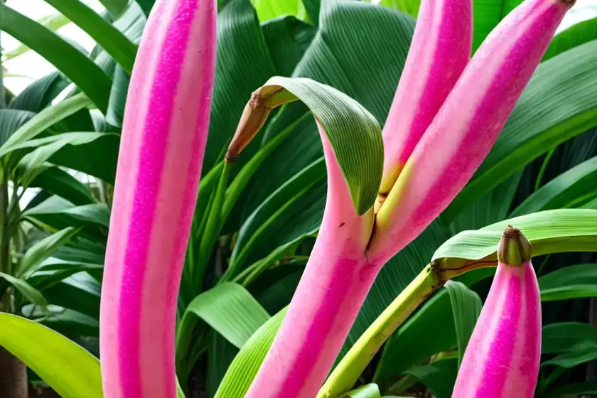 Musa velutina (pink banana) — photo 2