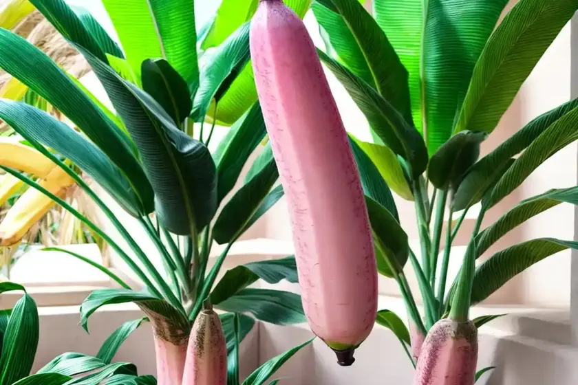 Musa velutina (pink banana) — photo 3