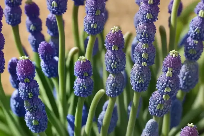 Muscari armeniacum ‘saffier’ (grape hyacinth) — photo 3