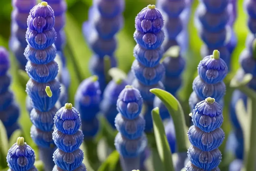 Muscari aucheri ‘blue magic’ (grape hyacinth)