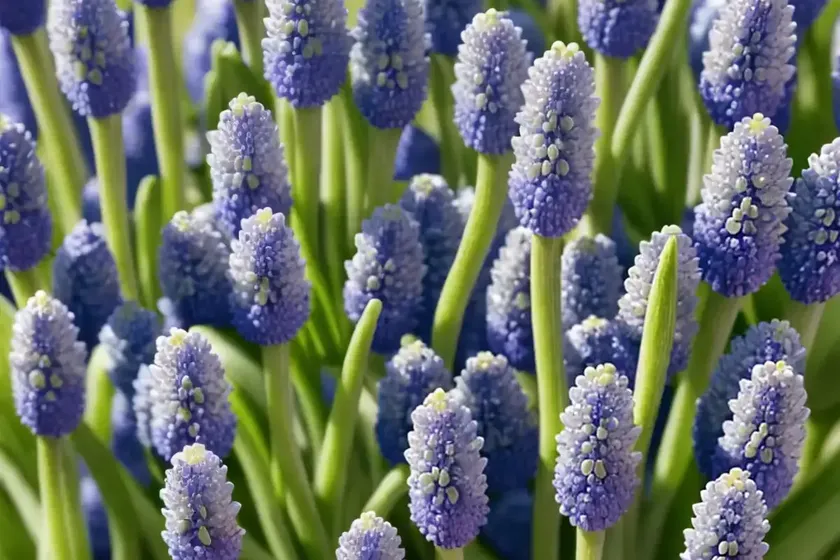 Muscari latifolium (grape hyacinth)